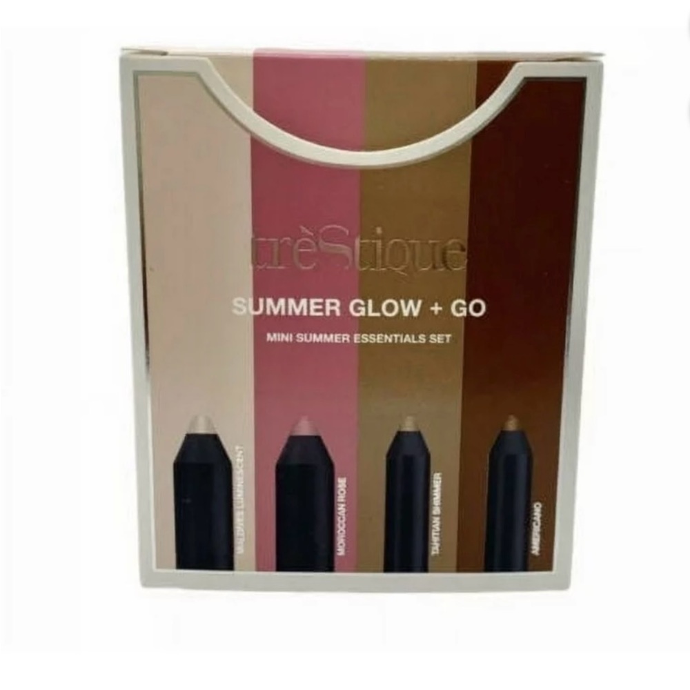 Highlighter, Blush, Brow, Eyeshadow Sticks
Trestique Summer Glow + Go 
Brand NEW